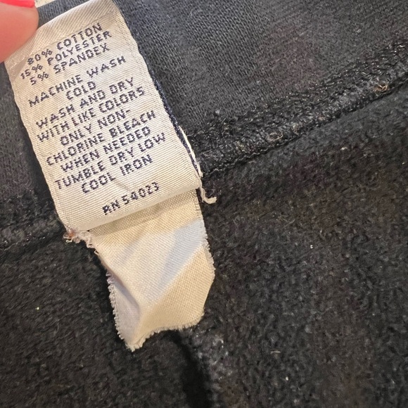 GAP Comfy Black Flare Sweatpants Yoga Pants with Drawstring Waist Size Small - Picture 5 of 9